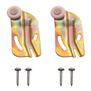 Prime-Line Offset Adjustable 3/4 In. Dia. x 1/4 In. Single Wheel Front Bypass Door Roller (2-Count)