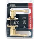 Steel Pro Polished Brass Scroll Entry Door Lever