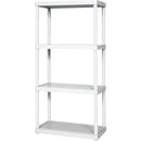 Gracious Living 4 Shelf Light Duty White Solid Unit
