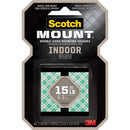 Scotch 1 In. x 1 In. 15 Lb. Capacity Removable Mounting Squares (48-Pack)