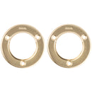 National 1-3/8 In. Steel Closet Rod Socket, Satin Brass (2-Pack)