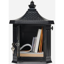 Gibraltar Hamilton Black Locking Post Mount Mailbox