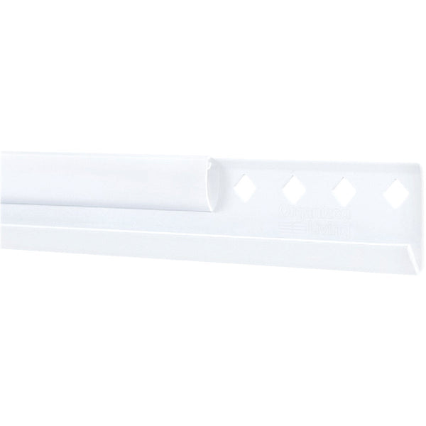 FreedomRail 60 In. White Horizontal Hanging Rail with Cover