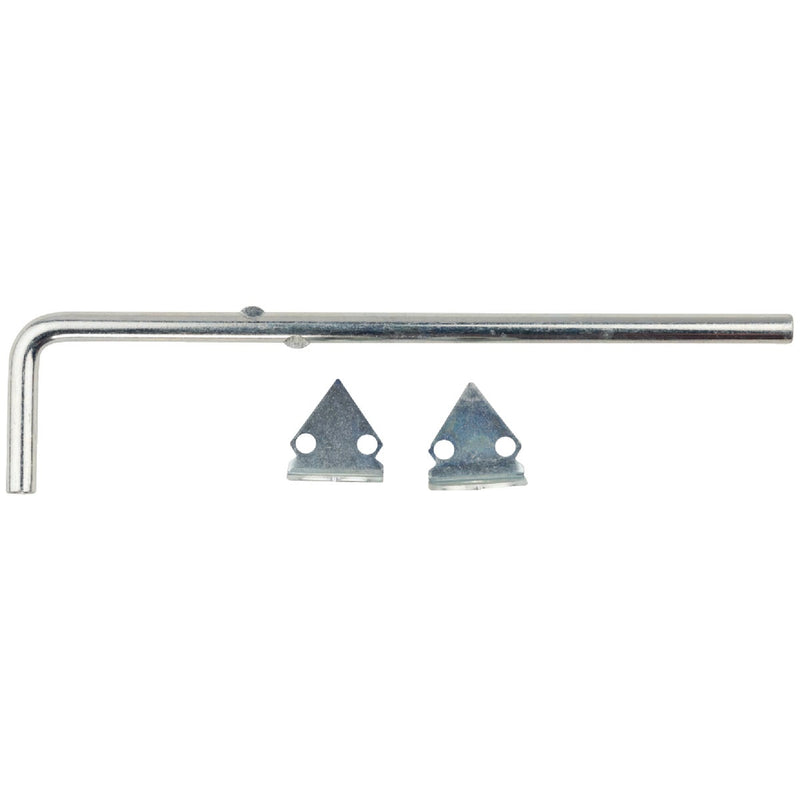 National 12 In. L. x 1/2 In. Dia. Zinc Plated Steel Cane Bolt