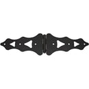 National 10 In. Black Ornamental Strap Hinge