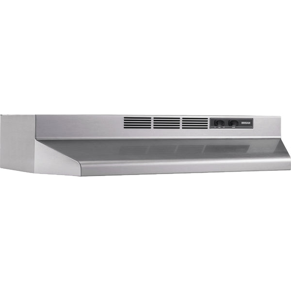 Broan 30 In. Ductless Under-Cabinet Range Hood, Stainless Finish with PrintGuard