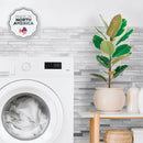 Smart Tiles Approx. 10 In. x 10 In. Glass-Like Vinyl Backsplash Peel & Stick, Milano Carrera Mosaic (4-Pack)