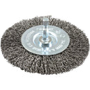 Forney 4 In. Hex Crimped, Coarse Drill-Mounted Wire Wheel