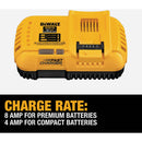 DEWALT 20V/60V MAX Lithium-Ion 8-Amp Fan Cooled Fast Battery Charger