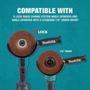 Makita X-LOCK Type 27 4-1/2 In. x 1/4 In. x 7/8 In. Metal Grinding Cut-Off Wheel