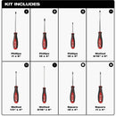 Milwaukee Screwdriver Set with Square Drive (8-Piece)