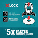 Makita X-LOCK 4-1/2 In. Full Cable Knotted Stainless Steel Angle Grinder Wire Wheel