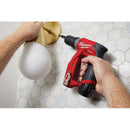 Milwaukee M12 FUEL Brushless 3/8 In. Installation Cordless Drill/Driver Kit with 4-Tool Heads & (2) 2.0 Ah Batteries & Charger