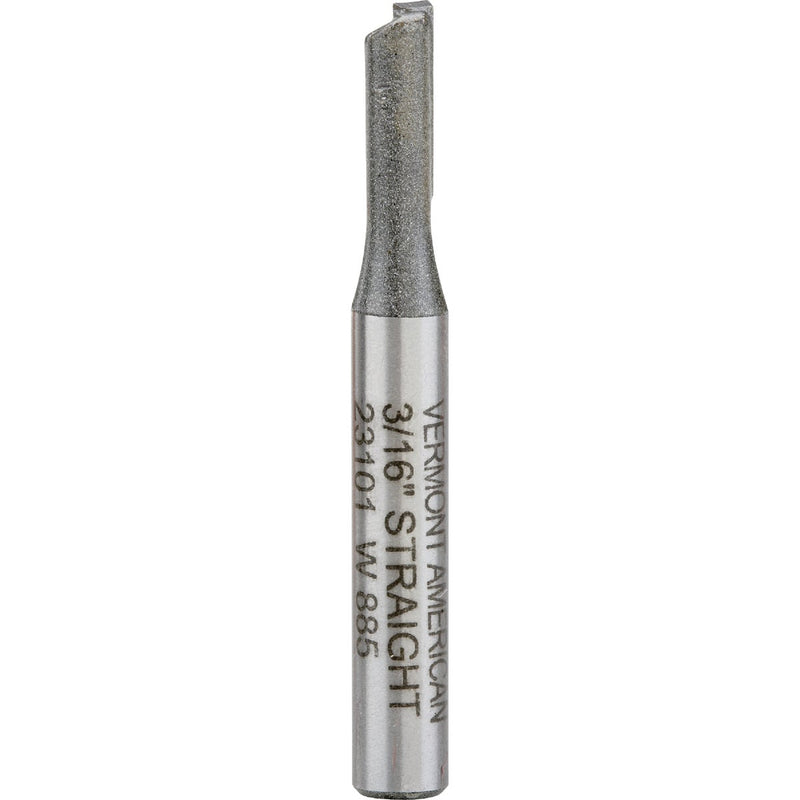 Vermont American Carbide Tip 3/16 In. Straight Bit