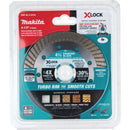 Makita X-LOCK 4-1/2 In. Turbo Rim Dry/Wet Cut Diamond Blade