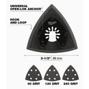 Milwaukee OPEN-LOK 3-1/2 In. 60/120/240 Grit Pad & Sanding Variety Pack (10-Pack)