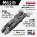 Klein 8 In. Hybrid Pliers Crimper & Stripper