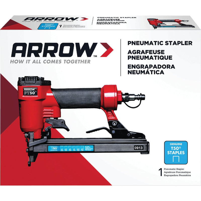 Arrow PT50 20-Gauge 3/8 In. Crown 9/16 In. Finish Stapler