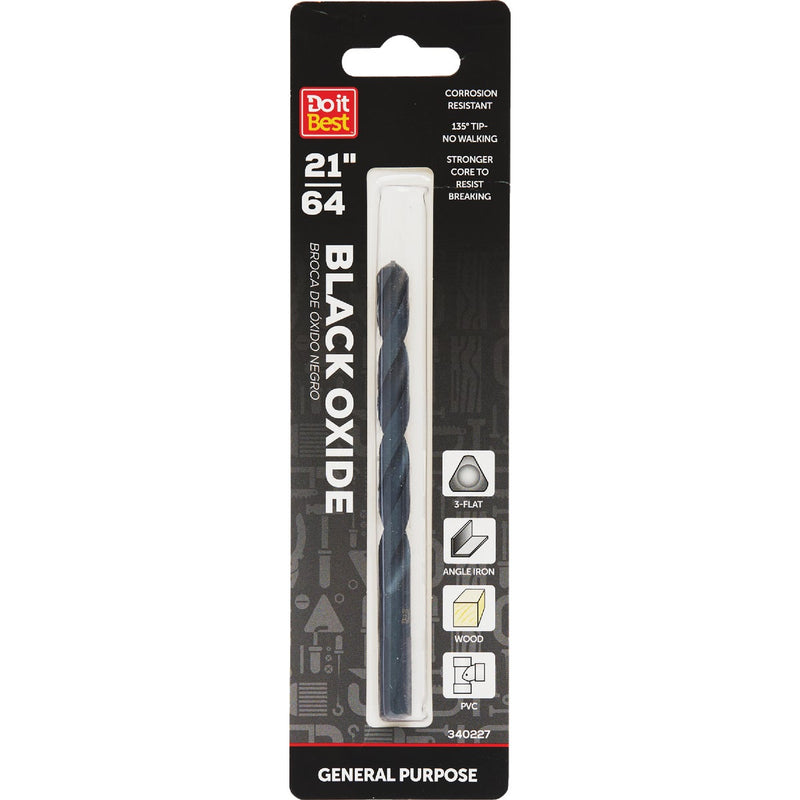 Do it Best 21/64 In. Black Oxide Drill Bit