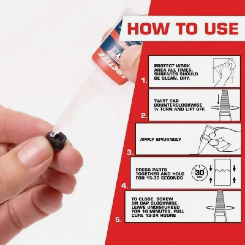LOCTITE 0.18 Oz. Liquid Super Glue with Longneck Bottle