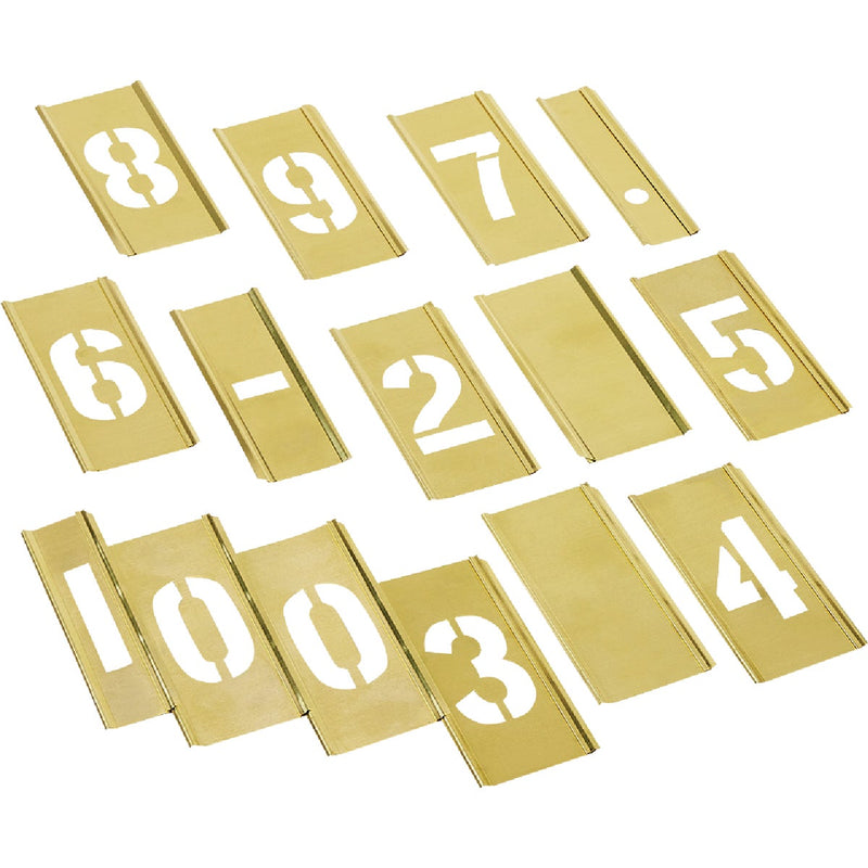 CH Hanson 2 In. Numeral Stencil Set (15 Piece)