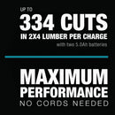 Makita 18 Volt LXT Lithium-Ion Brushless 10 In. Dual-Bevel Sliding Compound Cordless Miter Saw Kit with Laser