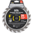 Do it Best 8 In. 20-Tooth Framing & Ripping Circular Saw Blade