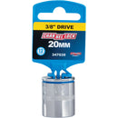 Channellock 3/8 In. Drive 20 mm 12-Point Shallow Metric Socket