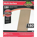 Gator Multi-Surface 9 In. x 11 In. 180 Grit Extra Fine Sandpaper (25-Pack)
