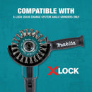 Makita X-LOCK 4-1/2 In. Full Cable Knotted Twist Carbon Steel Angle Grinder Wire Wheel