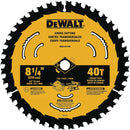 DEWALT 8-1/4 In. 40-Tooth Framing /Ripping Blister Circular Saw Blade
