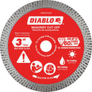 Diablo 3 In. Diamond Continuous Rim Cut-Off Disc for Masonry
