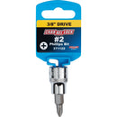 Channellock Standard 3/8 In. Drive No. 2 Phillips Screwdriver Bit Socket