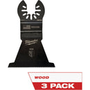 Milwaukee OPEN-LOK 2-1/2 In. HCS Wood Oscillating Blade (3-Pack)