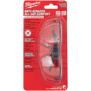 Milwaukee Red & Black Frame Safety Glasses with +1.50 Magnified Clear Anti-Scratch Lenses