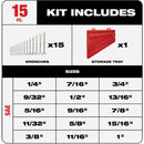 Milwaukee Standard 12-Point Combination Wrench Set (15-Piece)