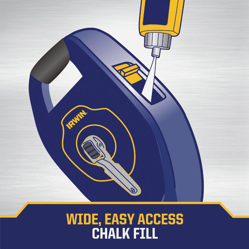Irwin STRAIT-LINE LayoutPro XL 100 Ft. Chalk Line Reel