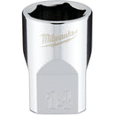 Milwaukee 3/8 In. Drive 14 mm 6-Point Shallow Metric Socket with FOUR FLAT Sides