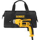 DEWALT 3/8 In. 8-Amp Keyless Electric Drill with Case