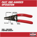 Milwaukee 7 In. 10 AWG to 20 AWG Solid/Stranded Wire Stripper/Cutter