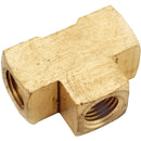 Anderson Metals 1/4 In. Yellow Brass Tee