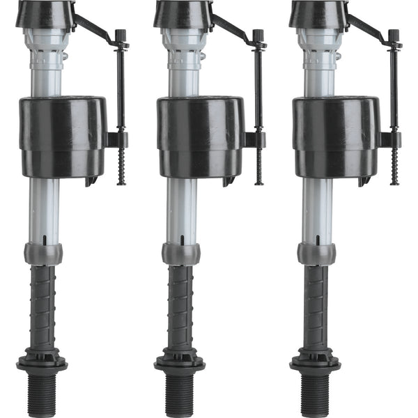 Fluidmaster 3.5 - 7 GPF Plastic Universal Anti-Siphon Fill Valve (3 Ct.)