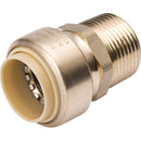 ProLine 1/2 In. PF x 1/2 In. MIP Brass Push Fit Male Adapter