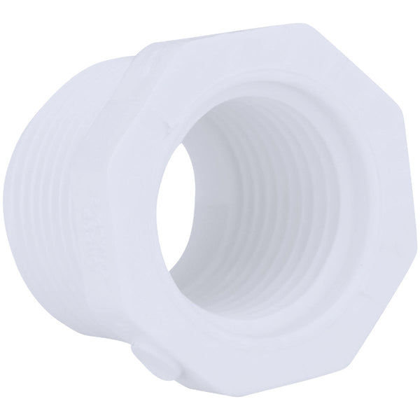 Charlotte Pipe 1-1/4 In. MPT x 1/2 In. FPT Schedule 40 PVC Bushing