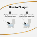 Korky Flexible Bellowed Head 6.5" Toilet Plunger