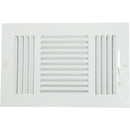 Home Impressions 11.77 In. x 7.76 In. White Steel Wall Register