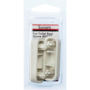 Lasco 3/4" x 1-3/16" White Plastic Toilet Seat Bumper Set