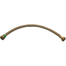 Lasco 1/2 In. IPS x 1/2 In. IPS x 24 In. L Braided Stainless Steel Flex Line Faucet Connector
