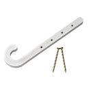 Oatey 1/2 In. x 4 In. ABS J-Hook Pipe Hook (6-Pack)