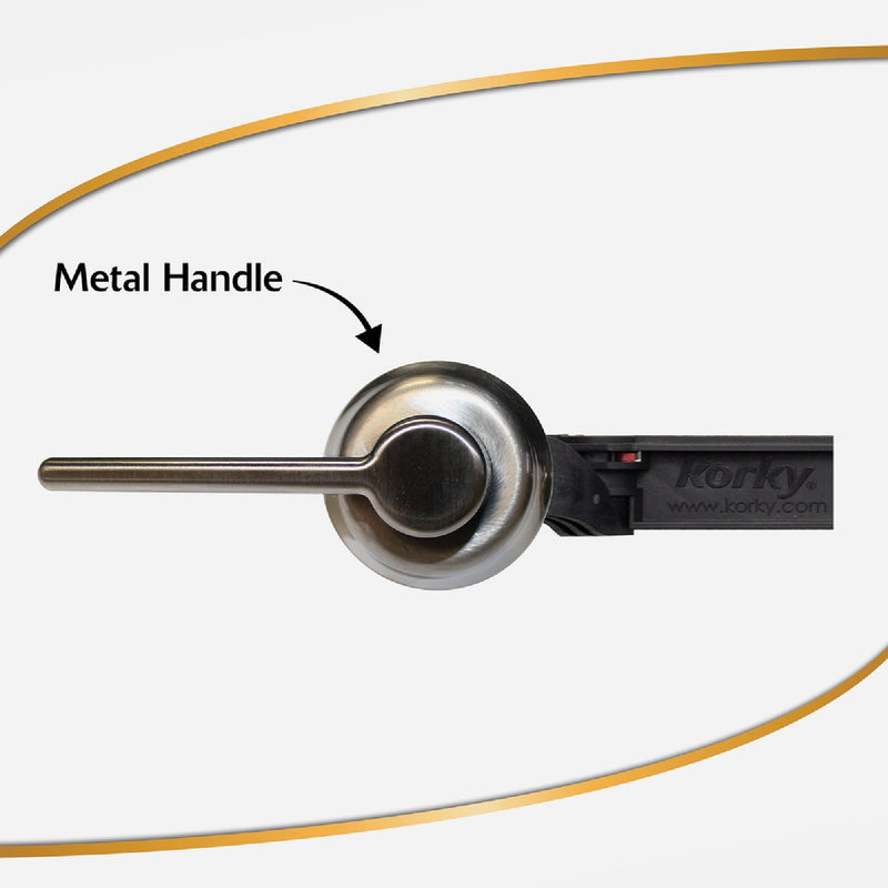 Korky StrongARM Universal Brushed Nickel Tank Lever with Classic Style Handle